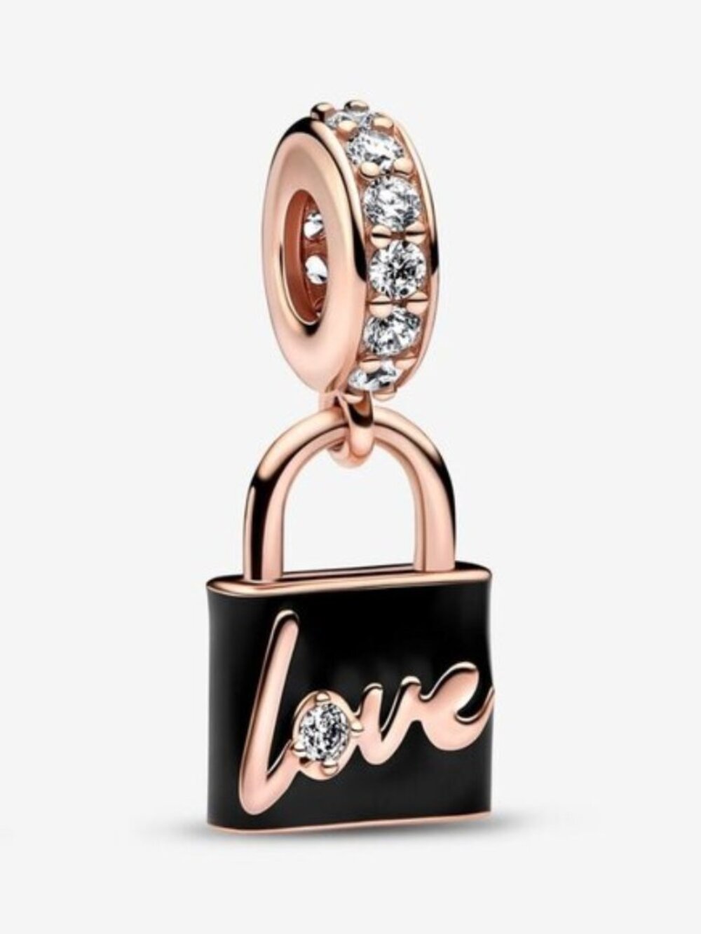 Love Padlock Dangle Charm